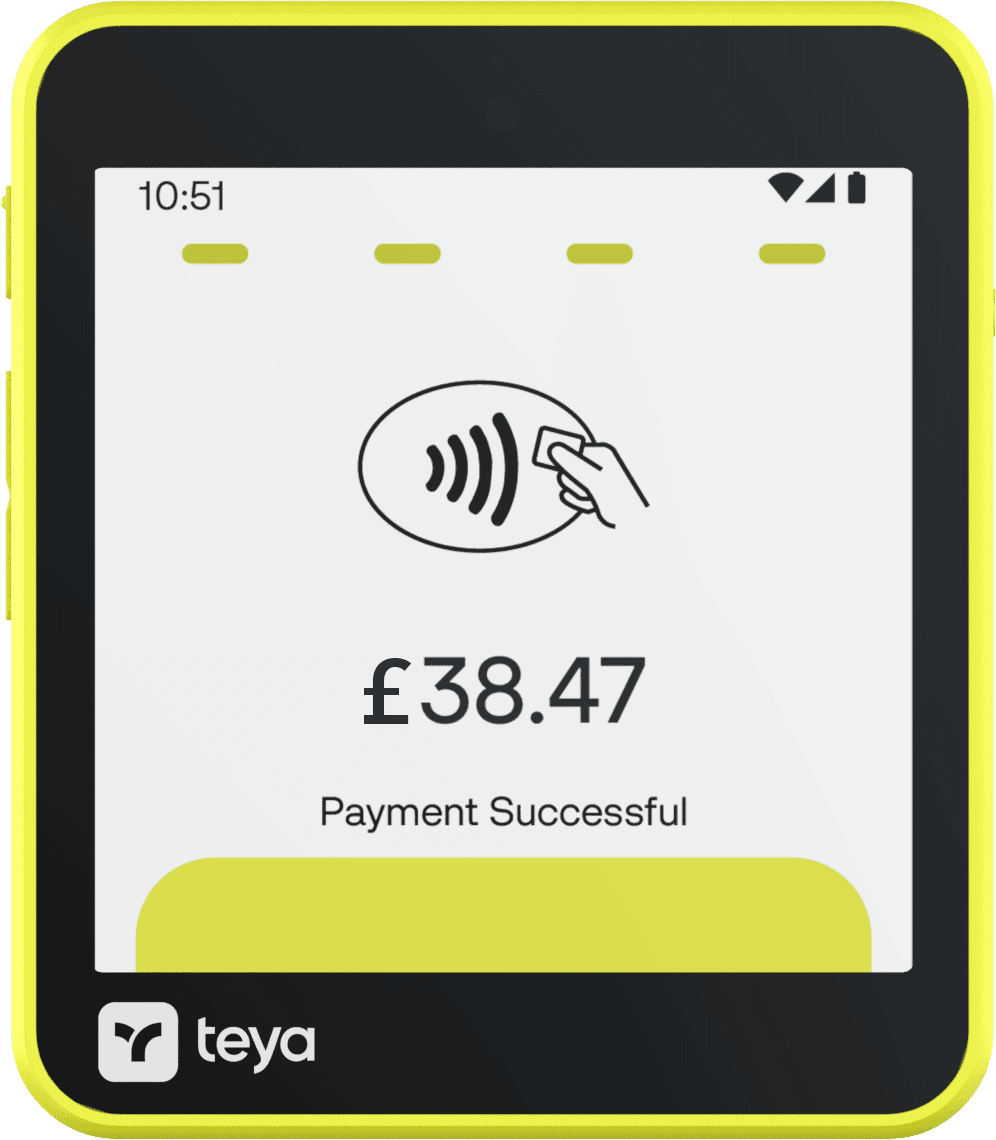 Teya Lite card terminal, front