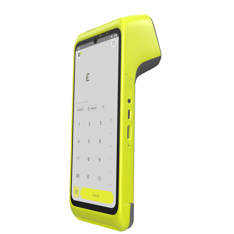 Teya Pro showing its keypad amount-entry screen for a manually entered card payment